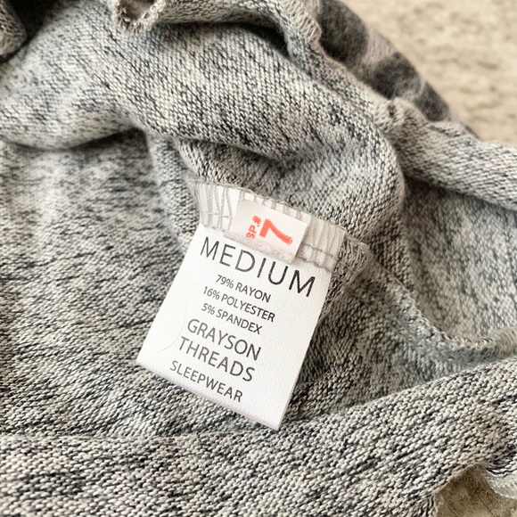 NWT Grayson Threads Gray Leopard Tank Shorts Pajama Sleep Set - Picture 7 of 8